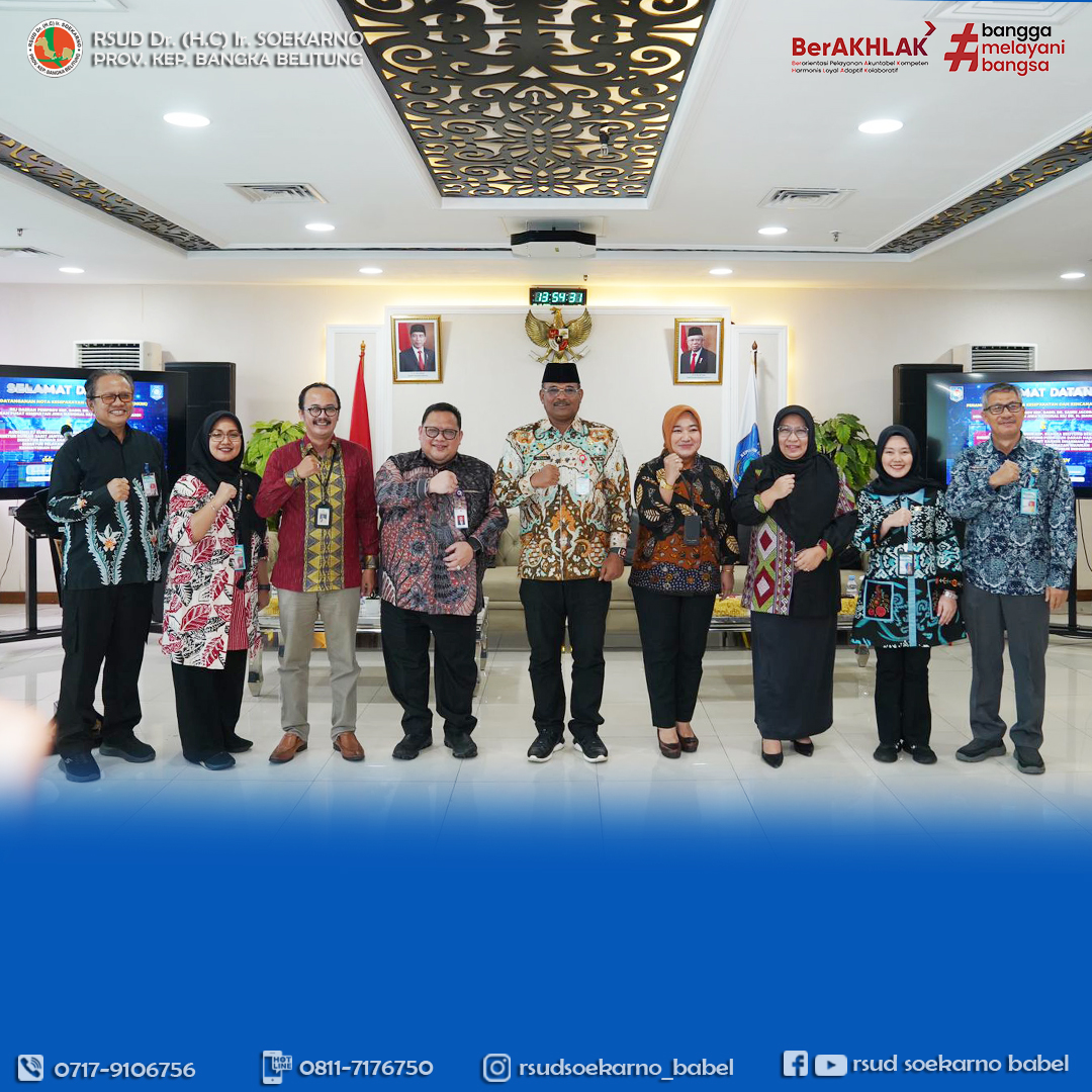 TINDAK LANJUT KERJASAMA 10 PENYAKIT LAYANAN PRIORITAS, PJ. GUBERNUR BABEL ADAKAN PERTEMUAN DENGAN DIREKTUR RUMAH SAKIT VERTIKAL