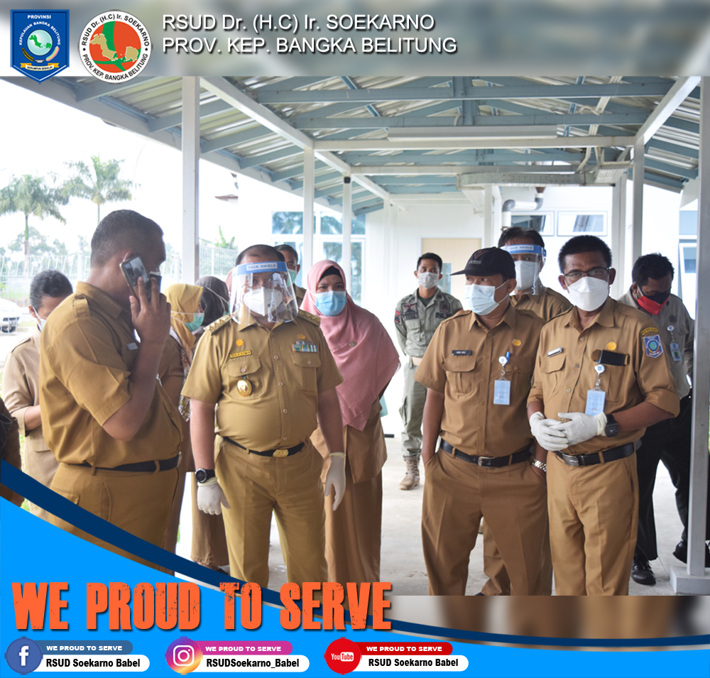 Kunjungan Gubernur Provinsi Kepulauan Bangka Belitung Ke Rumah Sakit Infeksi dan Karantina Covid-19