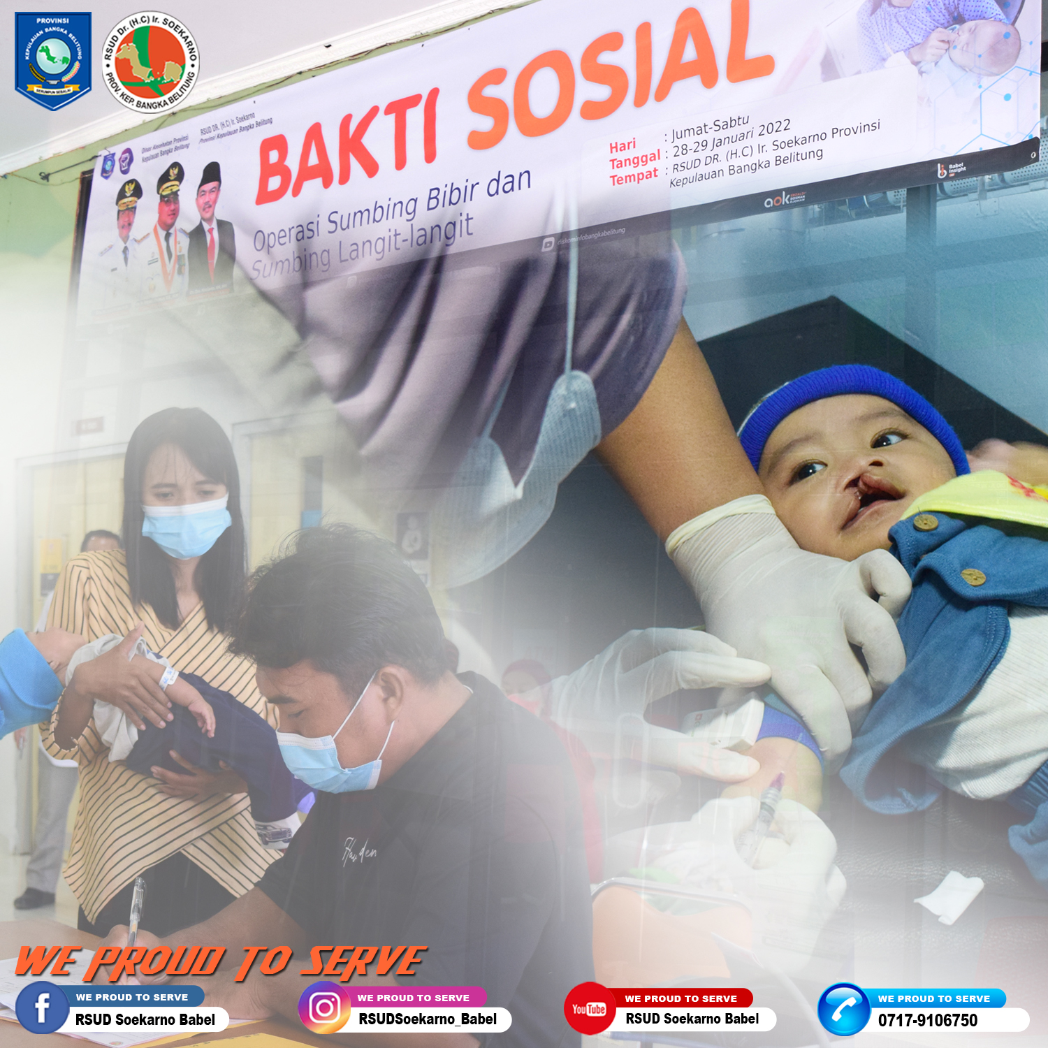 Bakti Sosial Operasi Sumbing Bibir dan Sumbing Langit-langit Hari Pertama Berjalan Lancar 