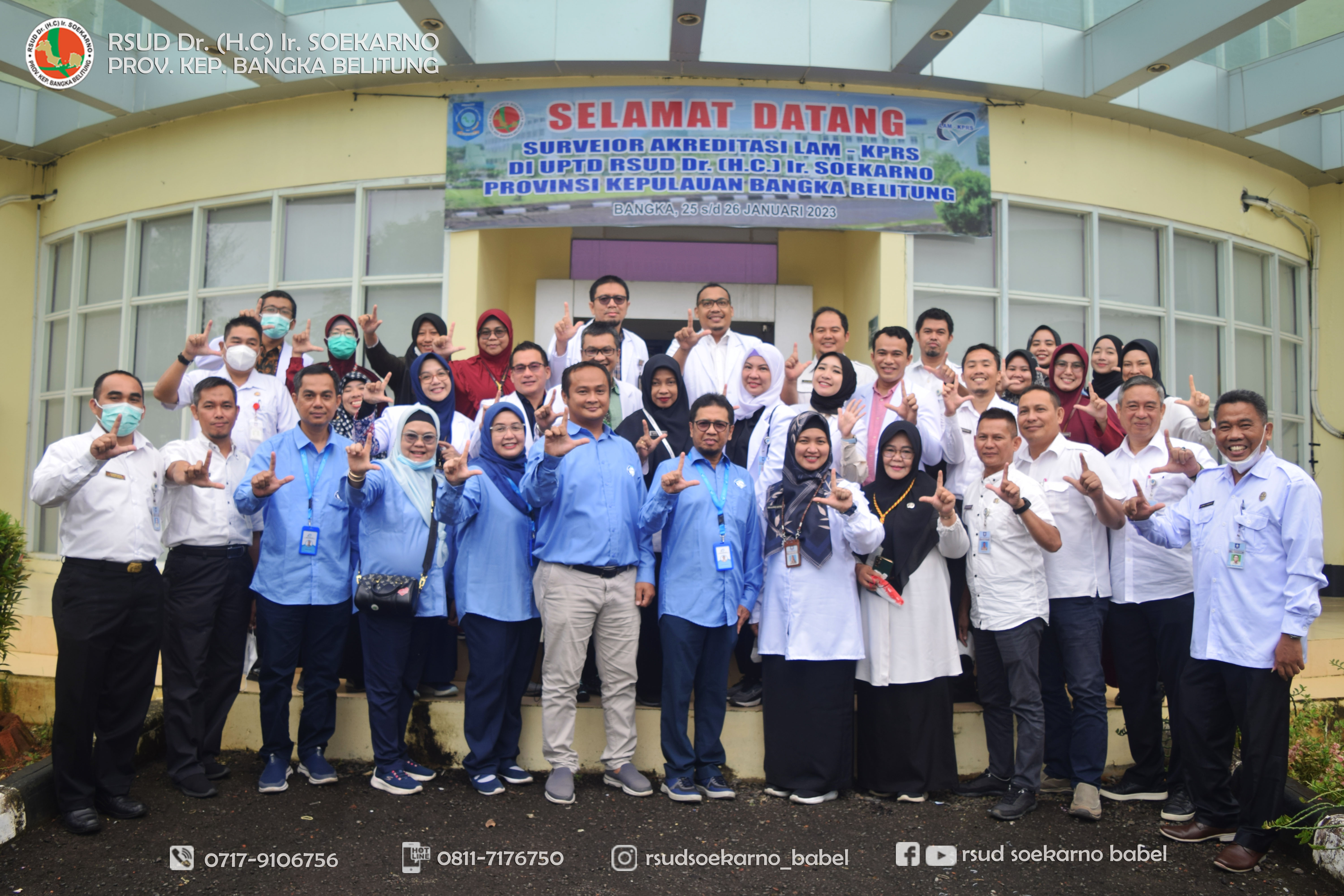 Survei  Akreditasi Luring RSUD Dr. (H.C) Ir. Soekarno Bangka Belitung Dimulai