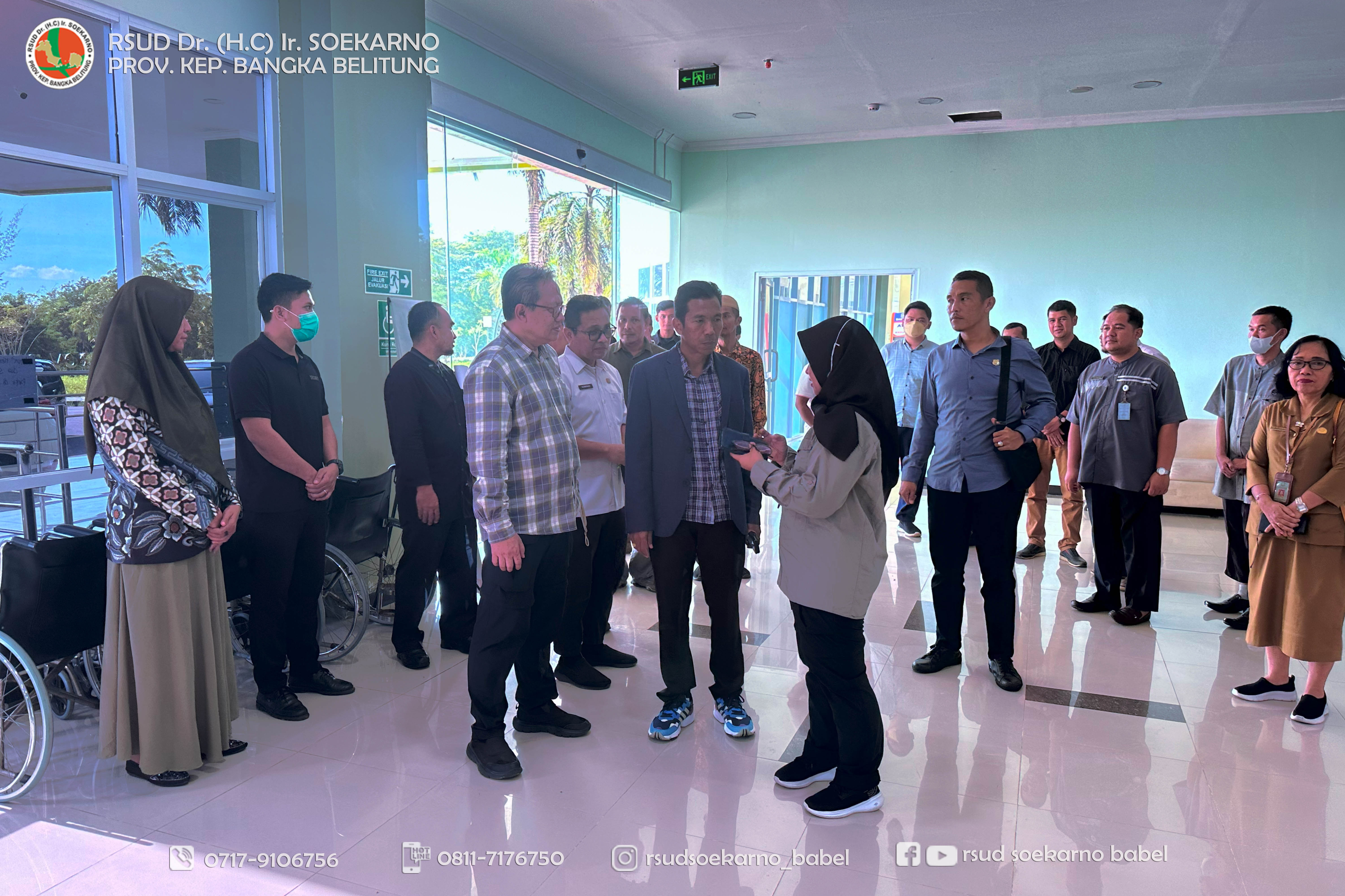 OPTIMALISASI PELAYANAN KESEHATAN, PJ. GUBERNUR BABEL KUNJUNGI RSUD SOEKARNO