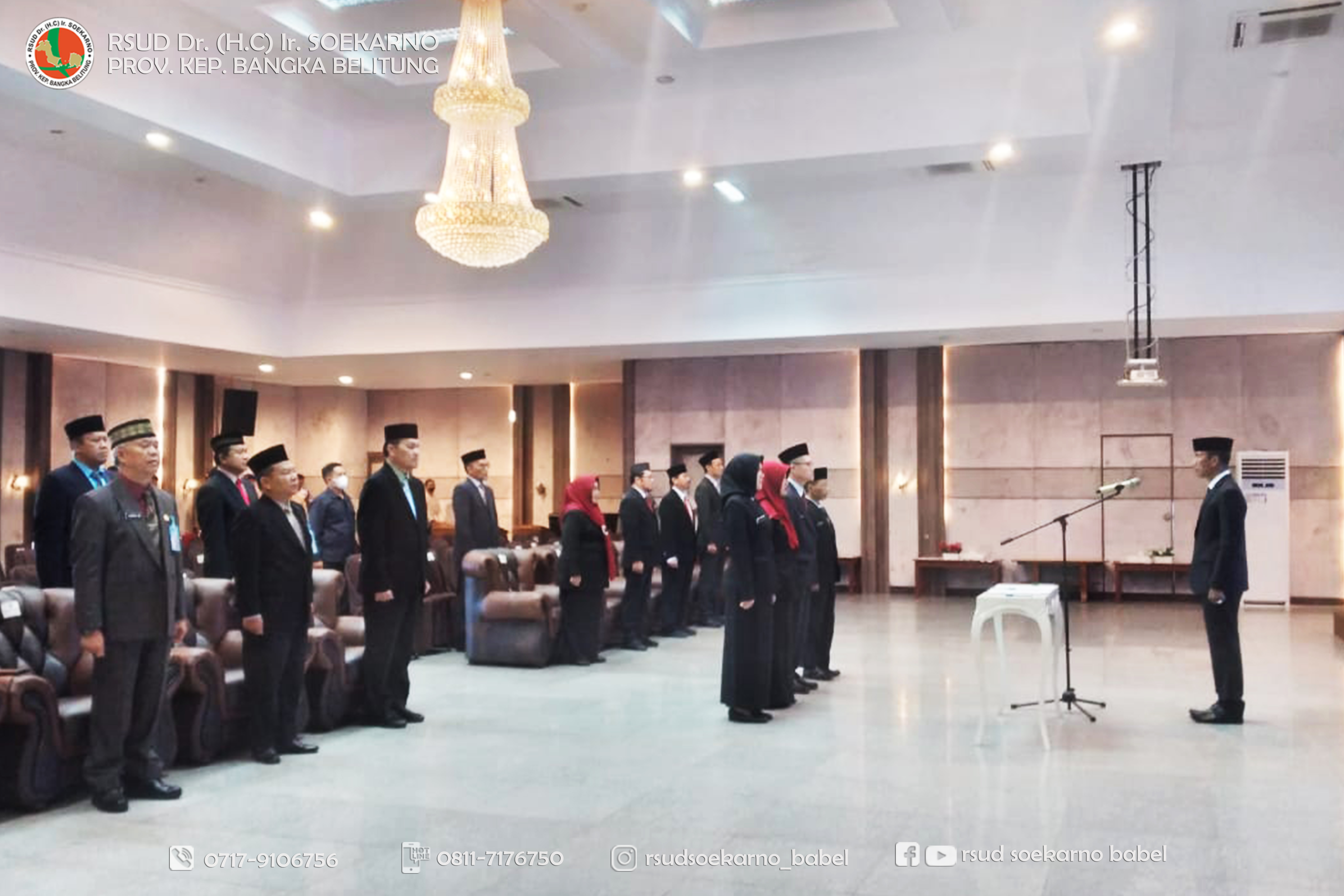 Pj Gubernur Suganda Lantik Direktur RSUD Soekarno Babel