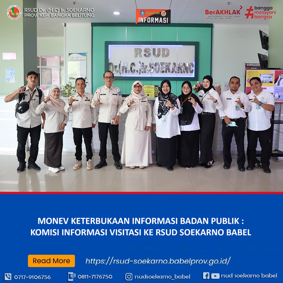 RSUD SOEKARNO BABEL BERKOMITMEN DUKUNG KETERBUKAAN INFORMASI PUBLIK
