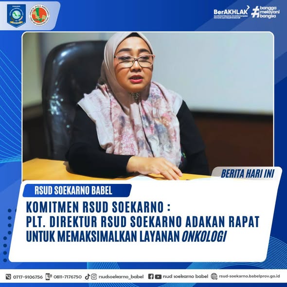 KOMITMEN RSUD SOEKARNO: PLT. DIREKTUR RSUD SOEKARNO ADAKAN RAPAT UNTUK MEMAKSIMALKAN LAYANAN ONKOLOGI