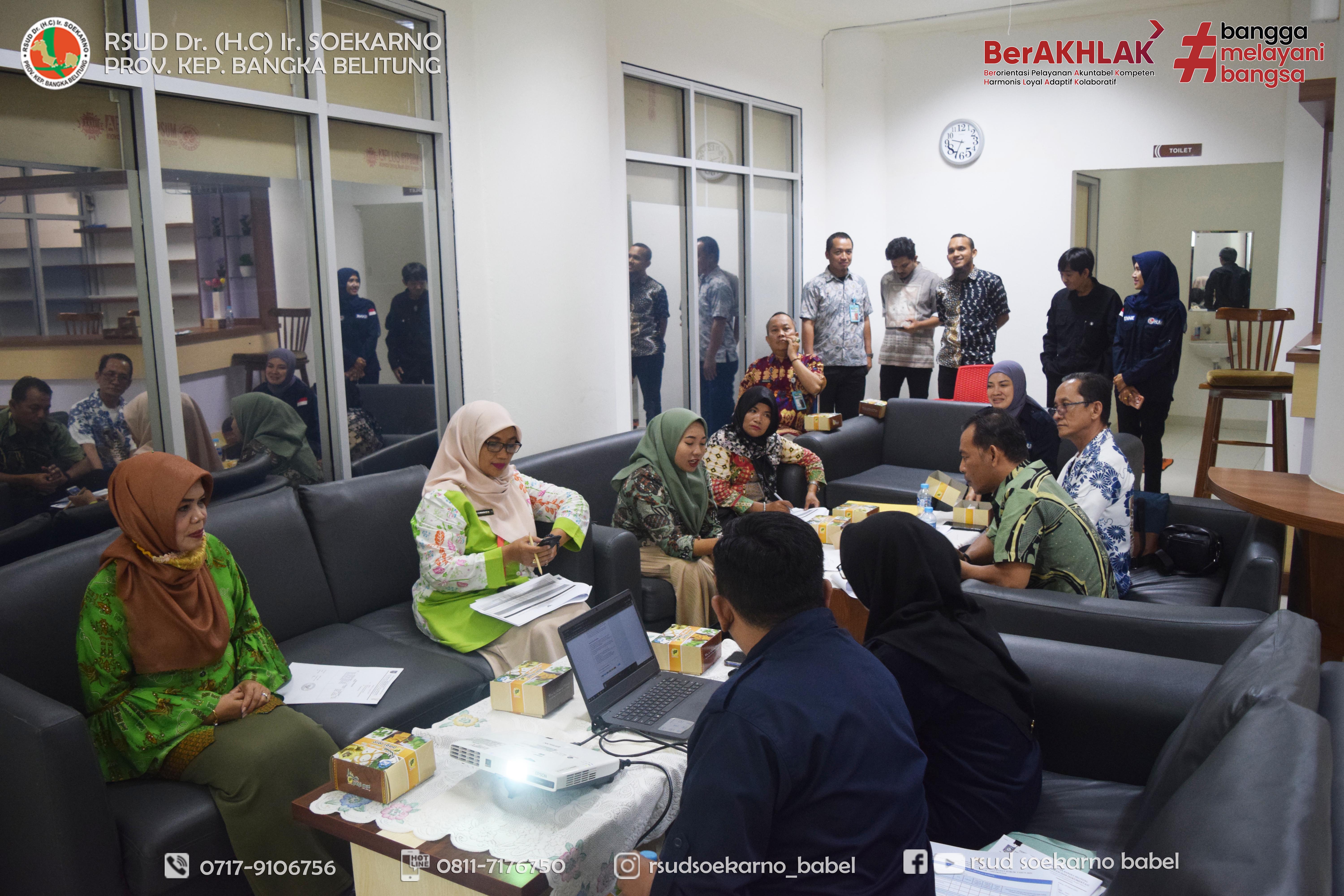 Visitasi KI, RSUD Soekarno Babel Siap Berbenah