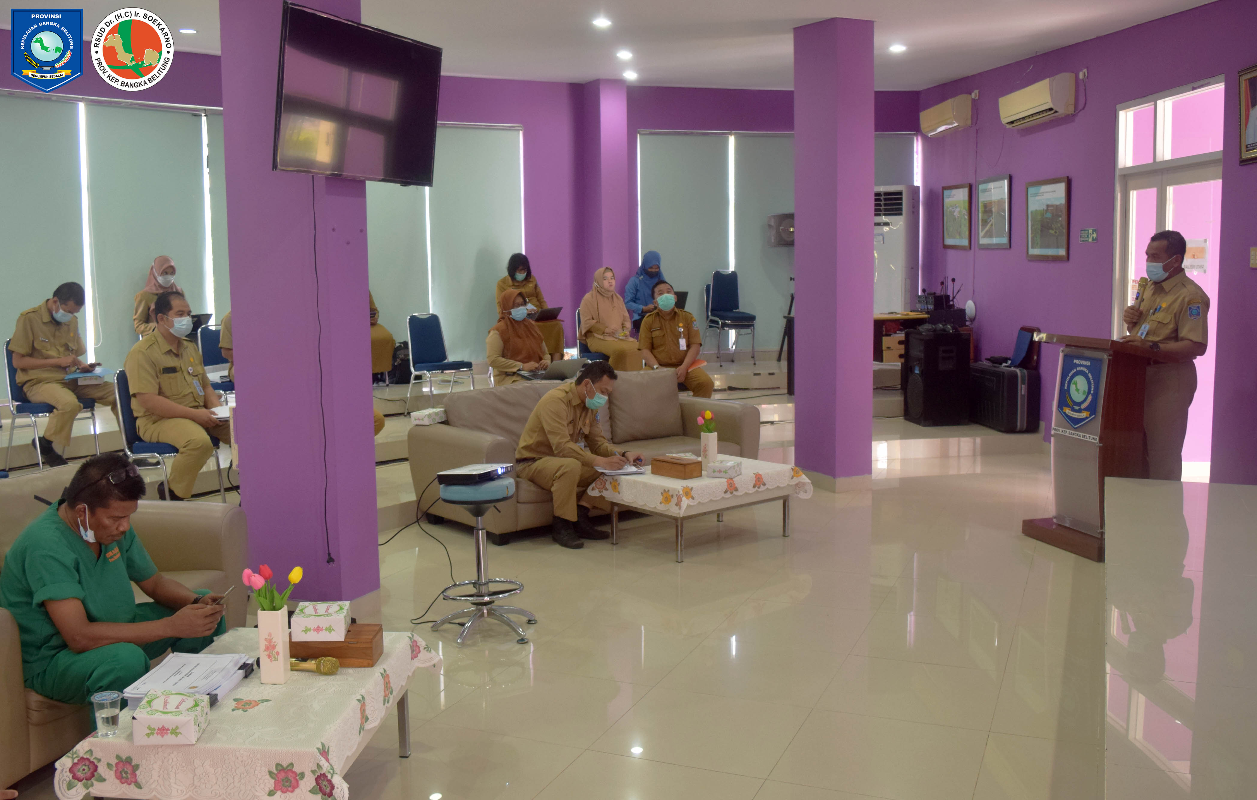 Tim Manajemen RSUD Dr. (H.C) Ir. Soekarno Dengan BAPPEDA dan BAKUDA Provinsi Kepulauan Bangka Belitung Adakan Rapat Pembangunan dan Peningkatan Layanan Kesehatan