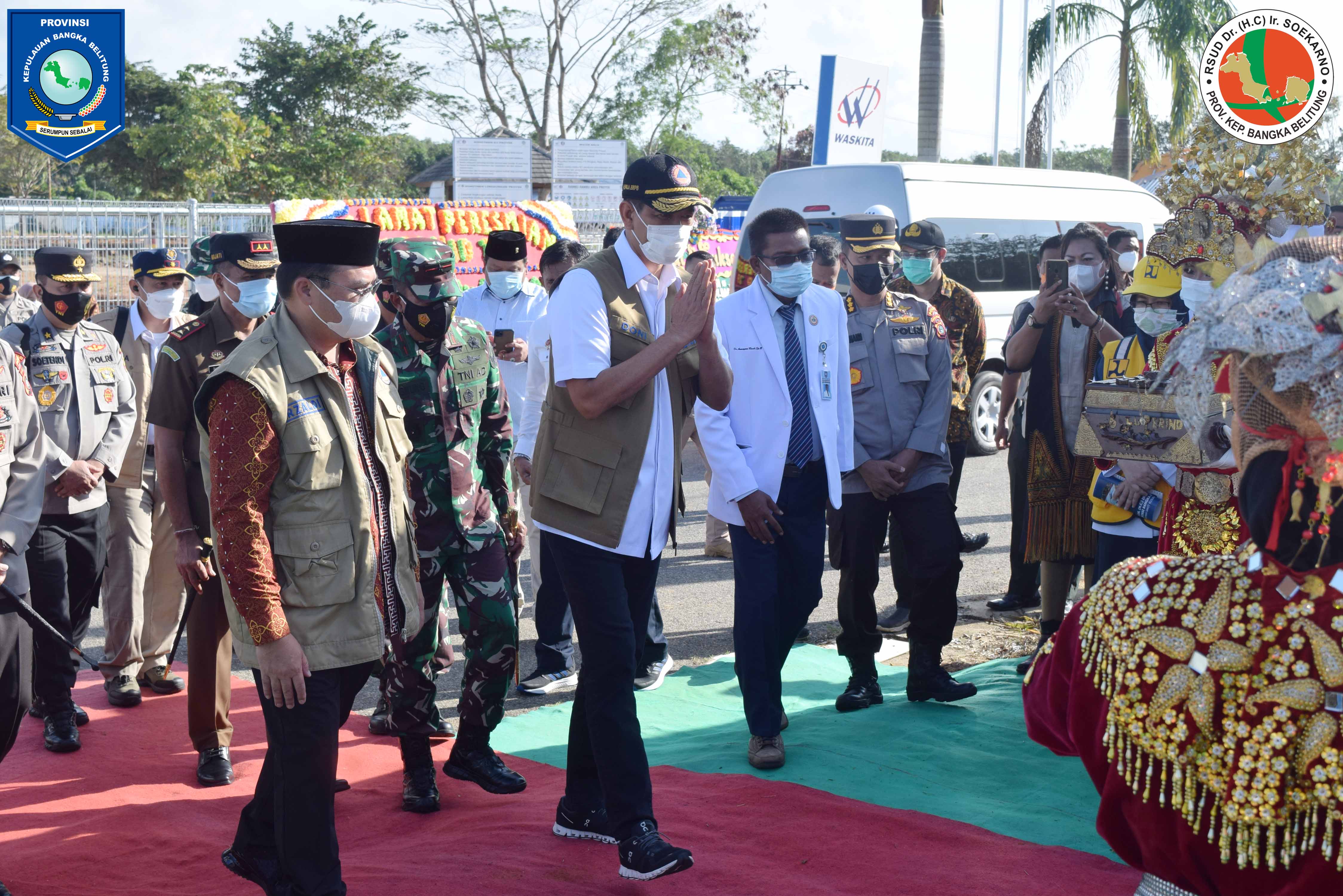 Peresmian Rumah Sakit Infeksi dan Karantina Covid-19 Provinsi Kep. Bangka Belitung oleh Kepala BNPB