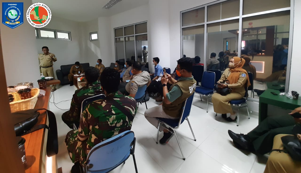 Rapat Persiapan Kunjungan Kepala BNPB dan Peresmian RS Darurat Covid-19 Prov. Kep. Bangka Belitung