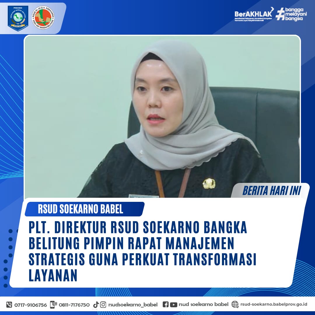 Perkuat Transformasi Layanan, RSUD Dr. (H.C) Ir. Soekarno Gelar Rapat Manajemen Strategis