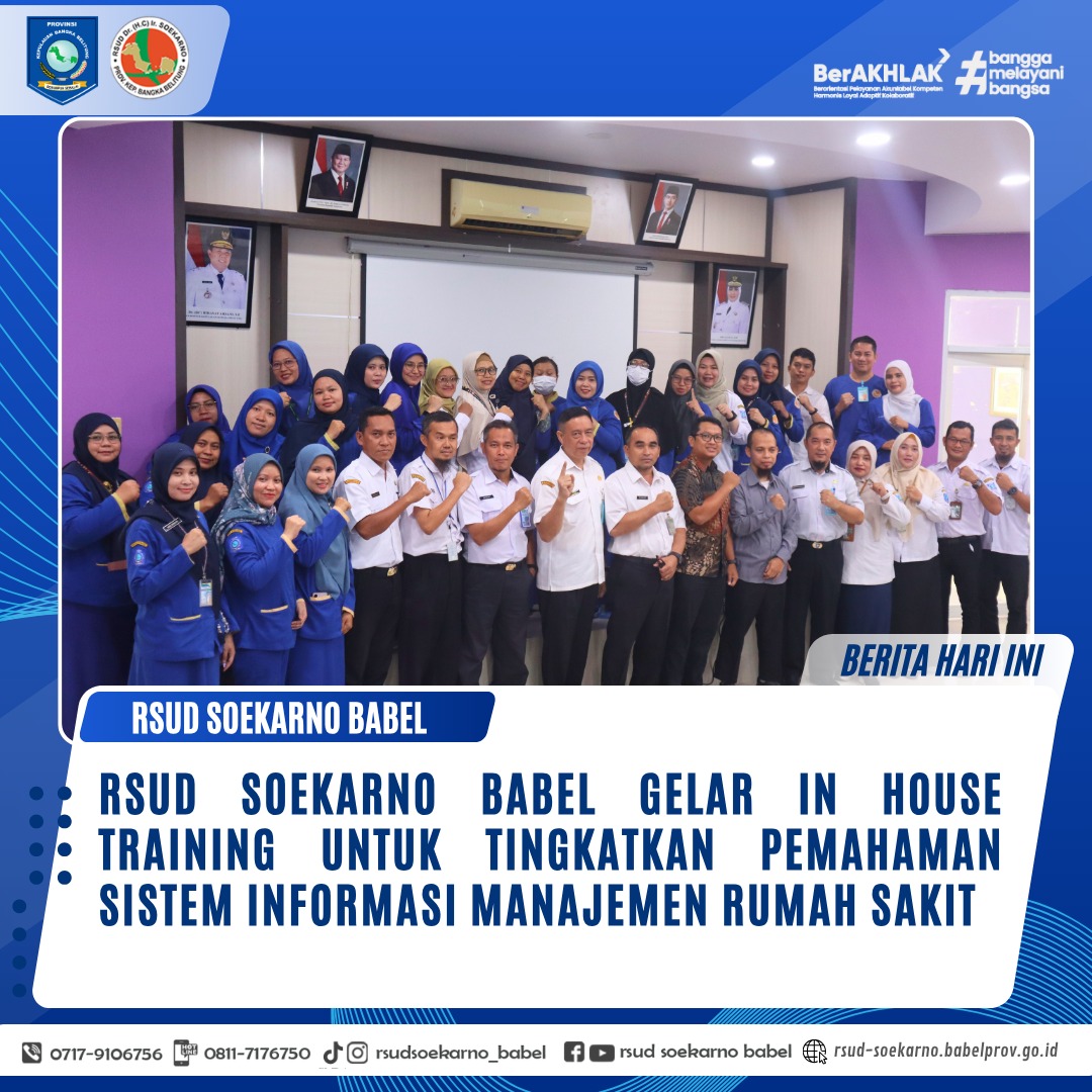 RSUD Soekarno Babel Gelar In House Training untuk Tingkatkan Pemahaman Sistem Informasi Manajemen Rumah Sakit