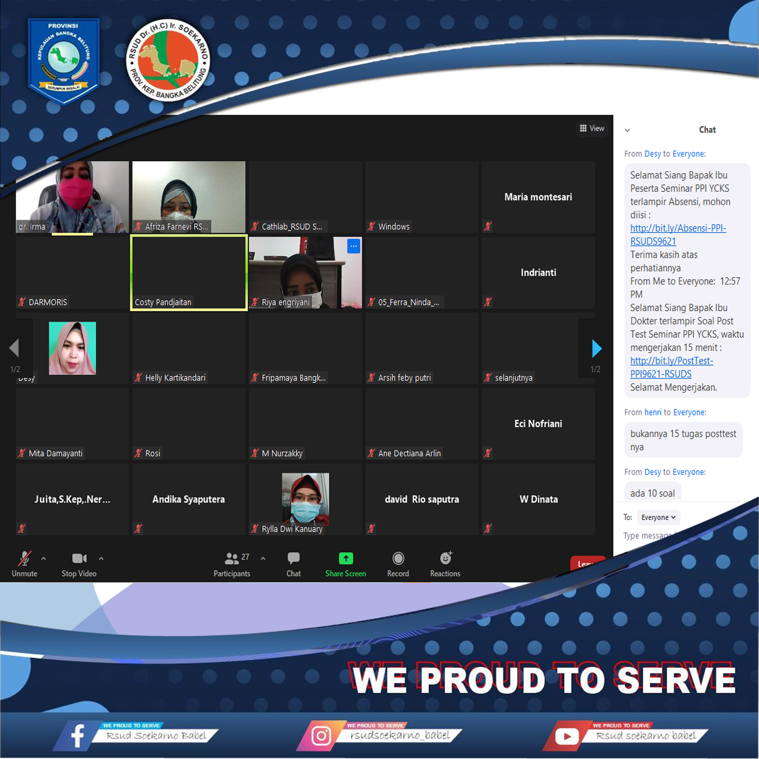 Seminar Virtual Pencegahan dan Pengendalian Infeksi di Era Covid-19