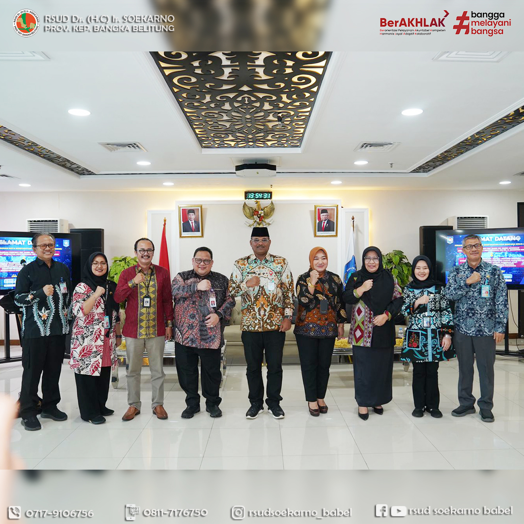 TINDAK LANJUT KERJASAMA 10 PENYAKIT LAYANAN PRIORITAS, PJ. GUBERNUR BABEL ADAKAN PERTEMUAN DENGAN DIREKTUR RUMAH SAKIT VERTIKAL