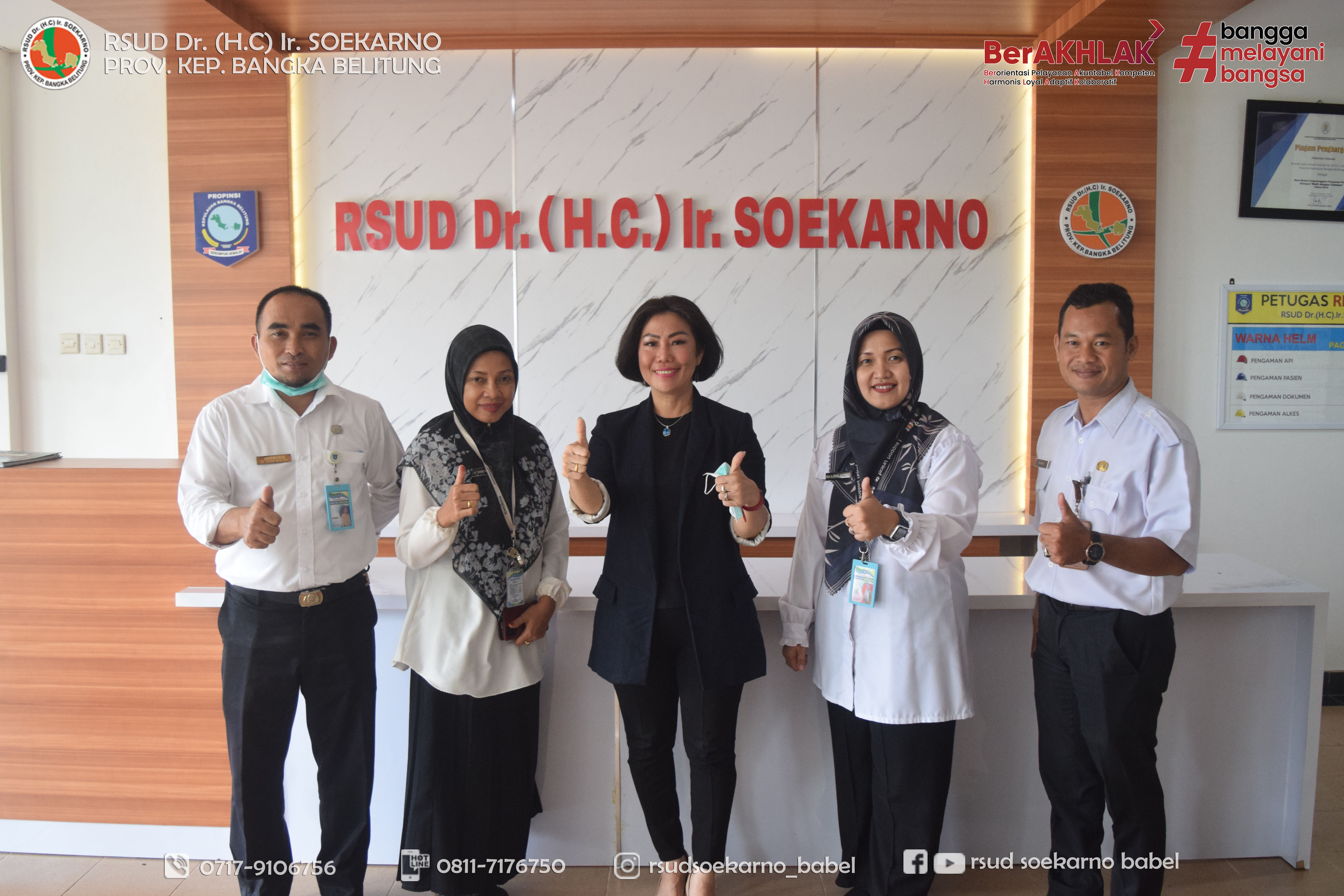 ME HOA, KETUA DPRD KABUPATEN BANGKA TENGAH KUNJUNGI LAYANAN KEMOTERAPI RSUD SOEKARNO BABEL