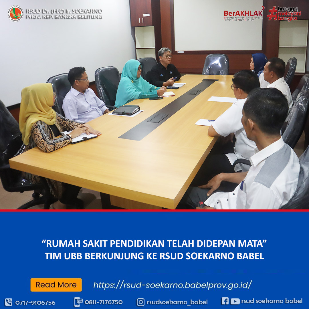 KUNJUNGAN TIM UBB KE RSUD SOEKARNO BABEL
