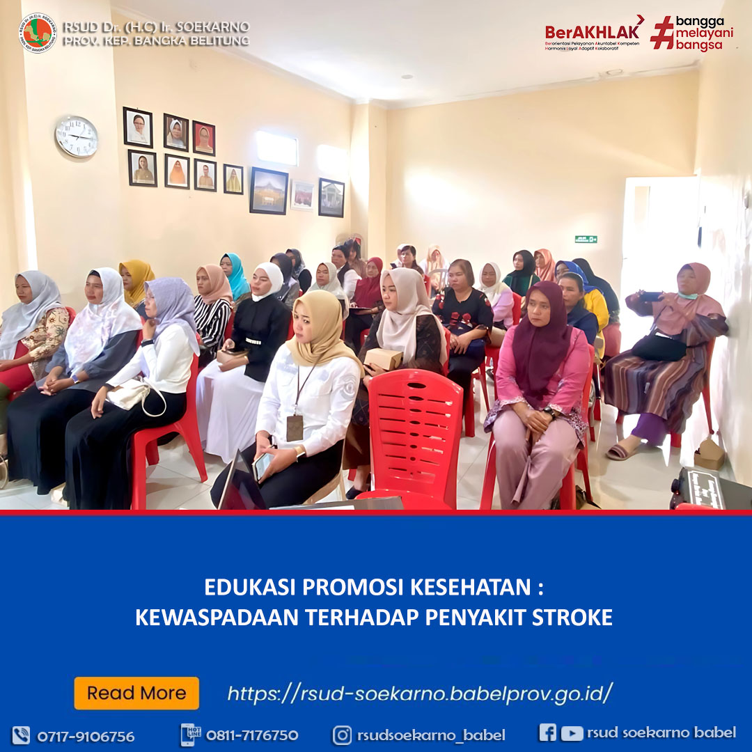 EDUKASI PROMOSI KESEHATAN - KEWASPADAAN TERHADAP PENYAKIT STROKE