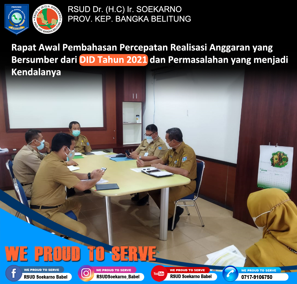 Rapat Awal Pembahasan Percepatan Realisasi Anggaran yang Bersumber dari DID Tahun 2021 dan Permasalahan yang menjadi Kendalanya