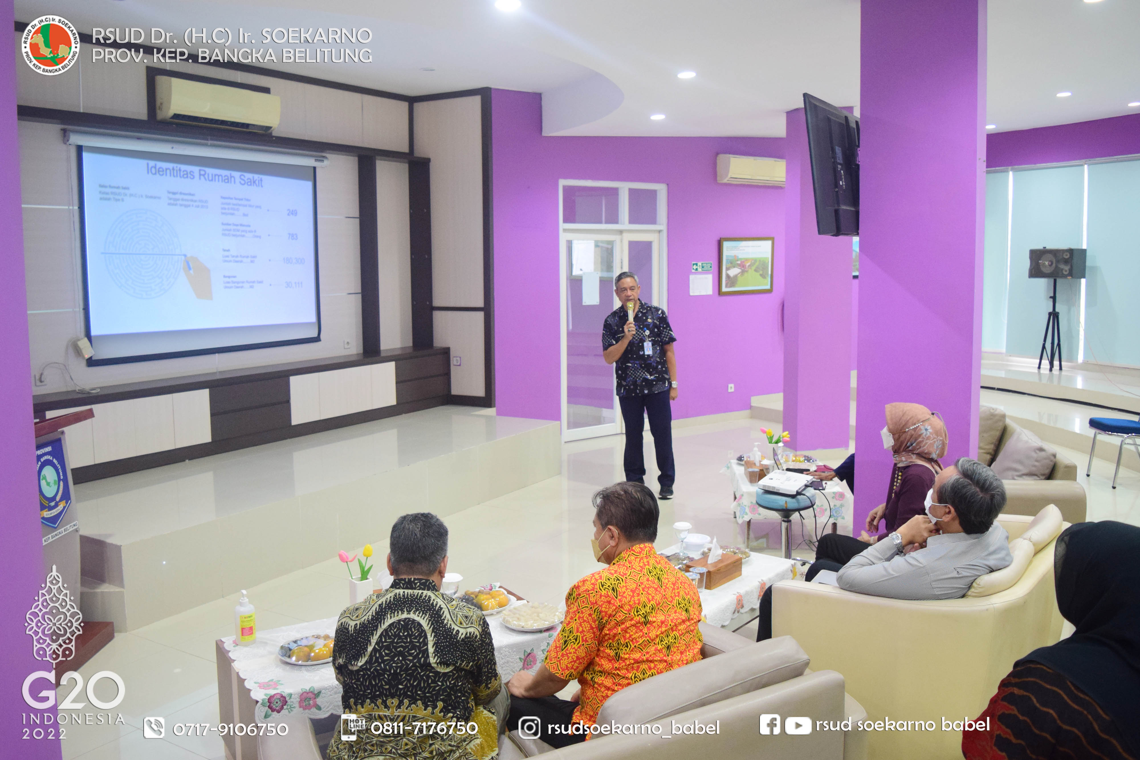 Wakil Rektor UBB dan Tim Visitasi Hadir di RSUD Soekarno